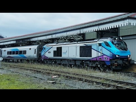 Class 68 68024 Centaur Departing York Station Trans Pennine Express Nov 20 2021