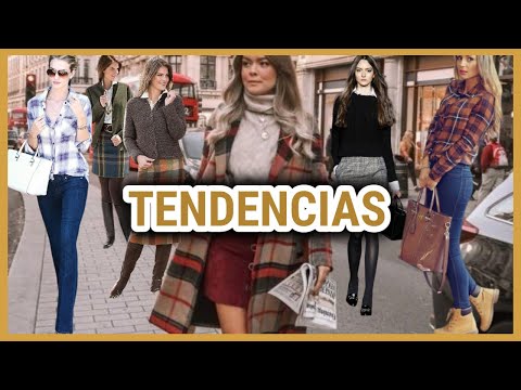 Tendencias MODA OTOÑO INVIERNO 2021- 2022 ESTAMPADOS DE CUADROS/ COMBINACIONES DE ROPA DE MODA