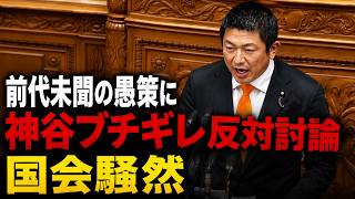 神谷宗幣「前代未聞の愚策」副首都法案を巡る怒りの反対討論に他党からも拍手【参政党/神谷宗幣】