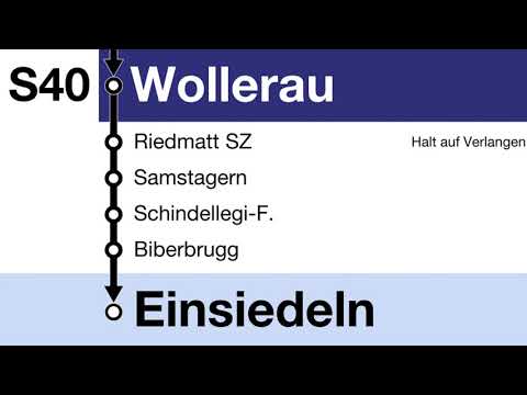 SOB Ansagen - S40 Rapperswil – Biberbrugg – Einsiedeln