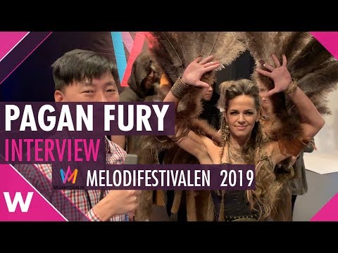 Pagan Fury "Stormbringer" Interview @ Melodifestivalen 2019 | wiwibloggs