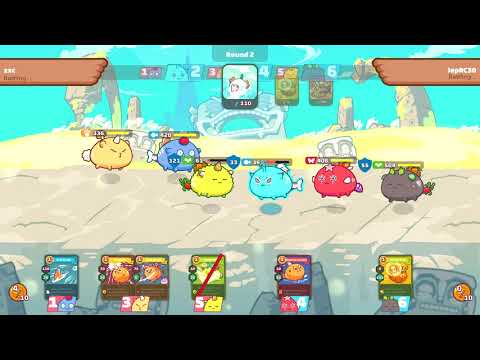 Axie Infinity Aqua Beast Plant vs Aqua Bug Plant Game Play