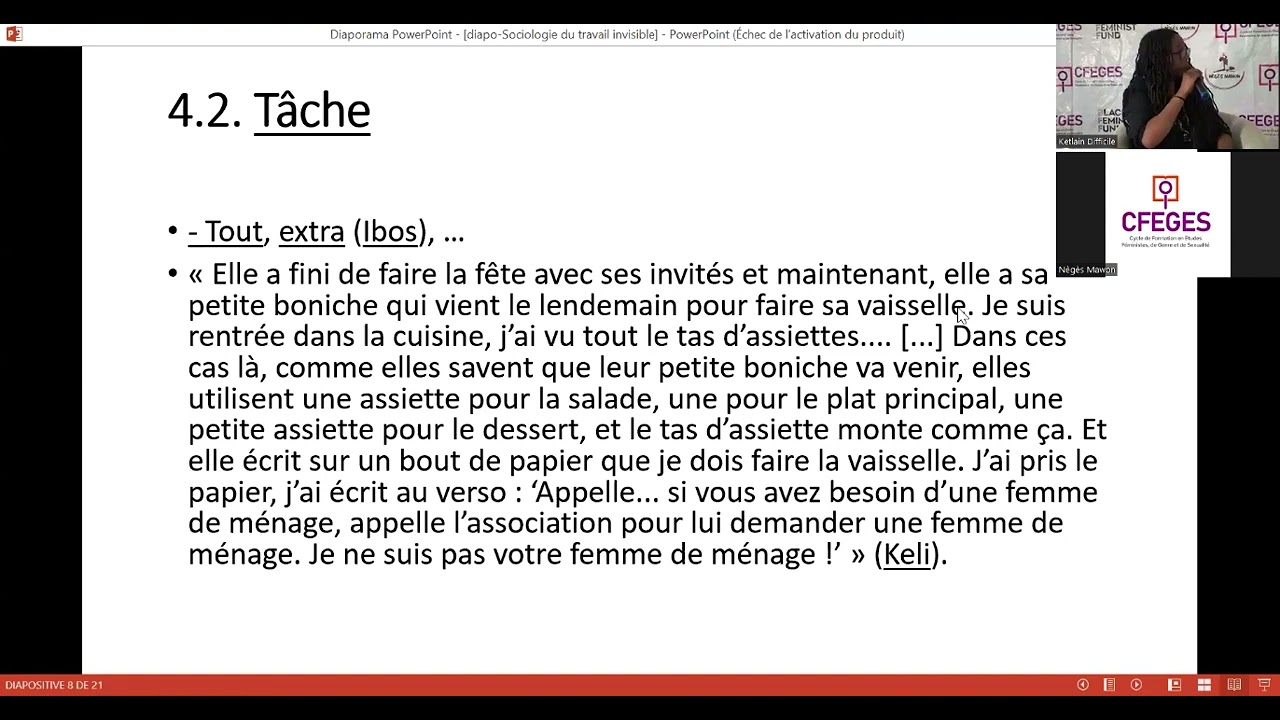 « Sociologie du Travail invisible: Les travailleuses domestiques Haïtiennes »
