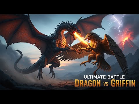 Life Million Years Ago | The Ultimate Showdown Dragon vs Griffin a Battle From a Million Years Ago