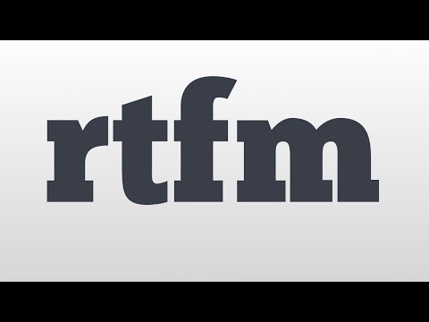 image-What is the meaning of RTFM?