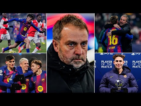 SLAVIA PRAGUE 2-4 BARCELONA - FERMIN LOPEZ MAGIC! - FLICK REACTS - PEDRI INJURED...