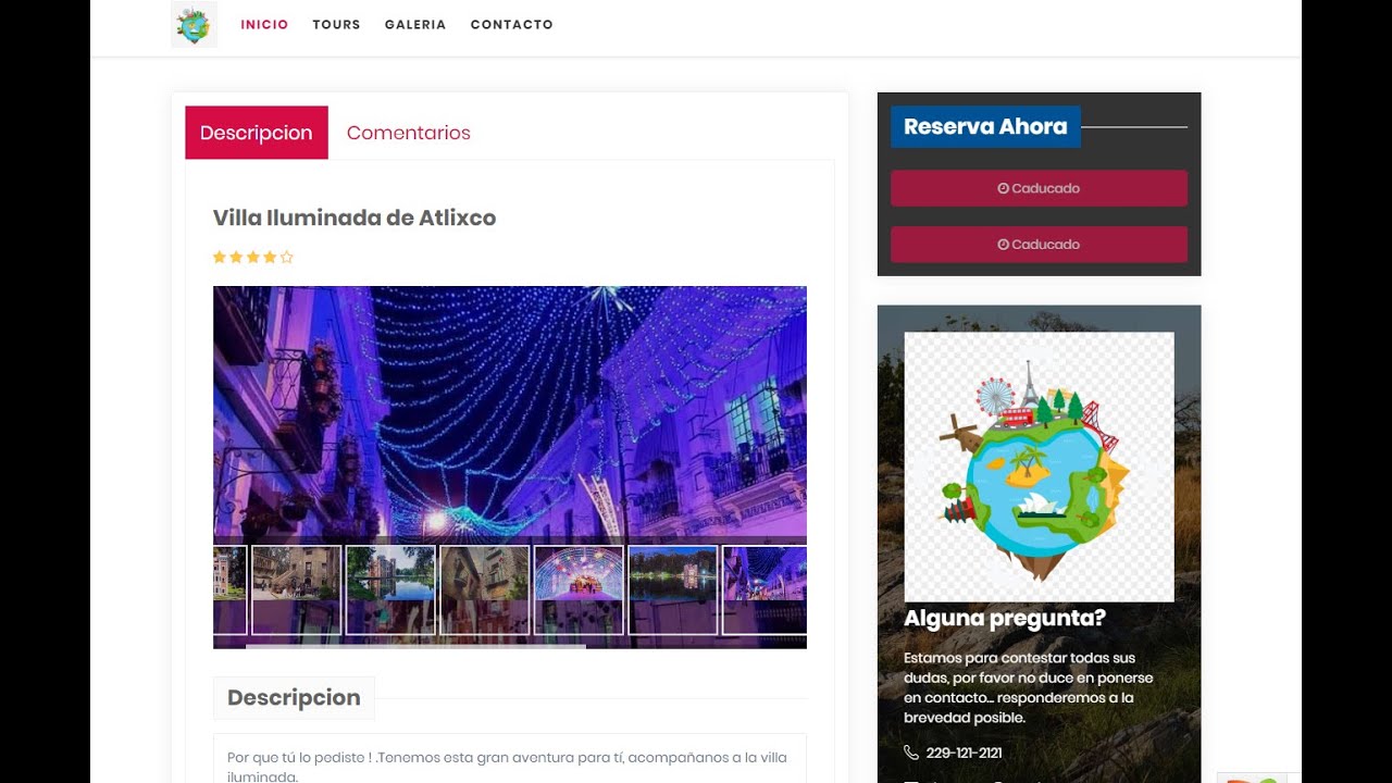 Travelapp sistema de reservas agencia de Tours turisticos