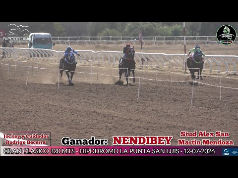 NENDIBEY (San Martin Mza) Hipodromo La Punta San Luis - 12-07-2026