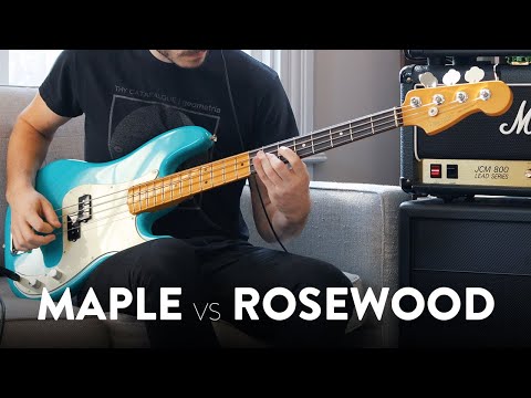 MAPLE vs ROSEWOOD - How much of a difference does it make? (Fender American Pro II Precision)