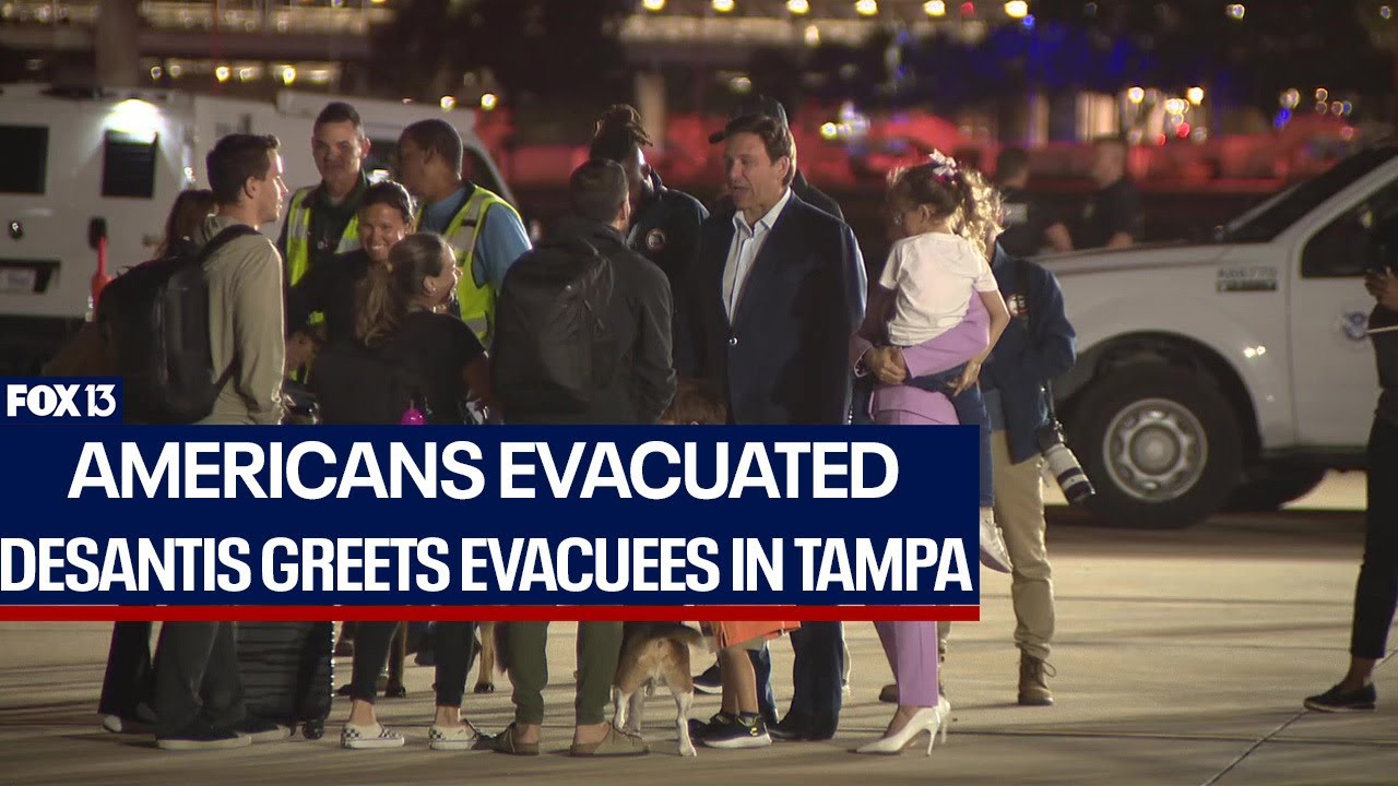 Governor Ron DeSantis welcomes Americans evacuated from Israel