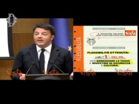RENZI: L'ITALIA NON FA GUERRA A UE MA CHIEDE RISPETTO
