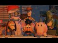Toy Story Cena 5 Woody Empurra Buzz Da Janela