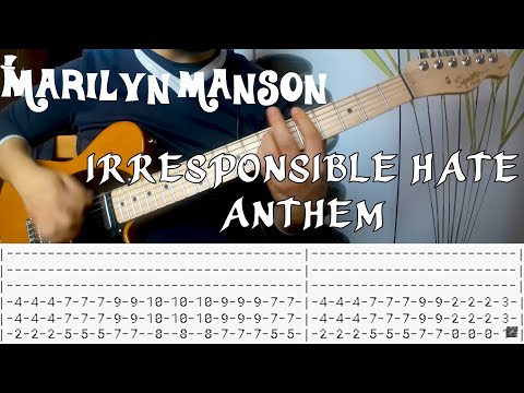Marilyn Manson - Irresponsible Hate Anthem |Guitar cover| |Tab|