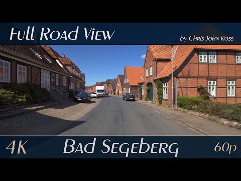Bad Segeberg, Germany: Lübecker Straße, Kirchstraße - 4K (2160p/60p) Ultra HD