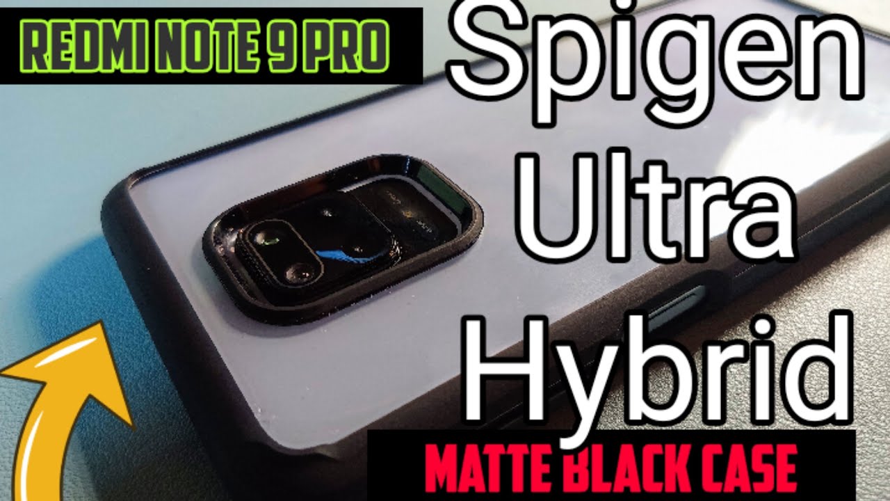 Spigen Ultra Hybrid series for Redmi Note 9 Pro Max/Note 9S / Note 9 Pro/ Case - Matte Black