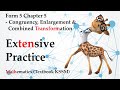 Form 5 Mathematics KSSM Chapter 5 - Enlargement and Combined Transformations | Extensive Practice