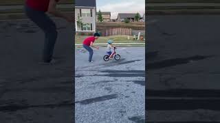 No more training wheels! (2 year old)