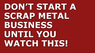 How to Start a Scrap Metal Business | Free Scrap Metal Business Plan Template Included