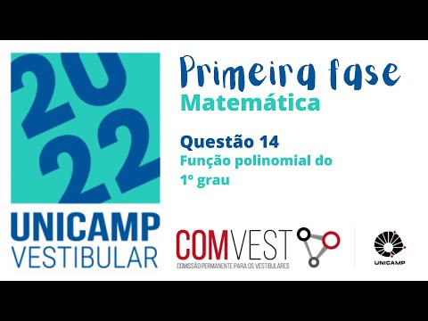 UNICAMP 2022 - RESOLUÇÃO DA PROVA DE MATEMÁTICA 1ª FASE - QUESTÃO 14
