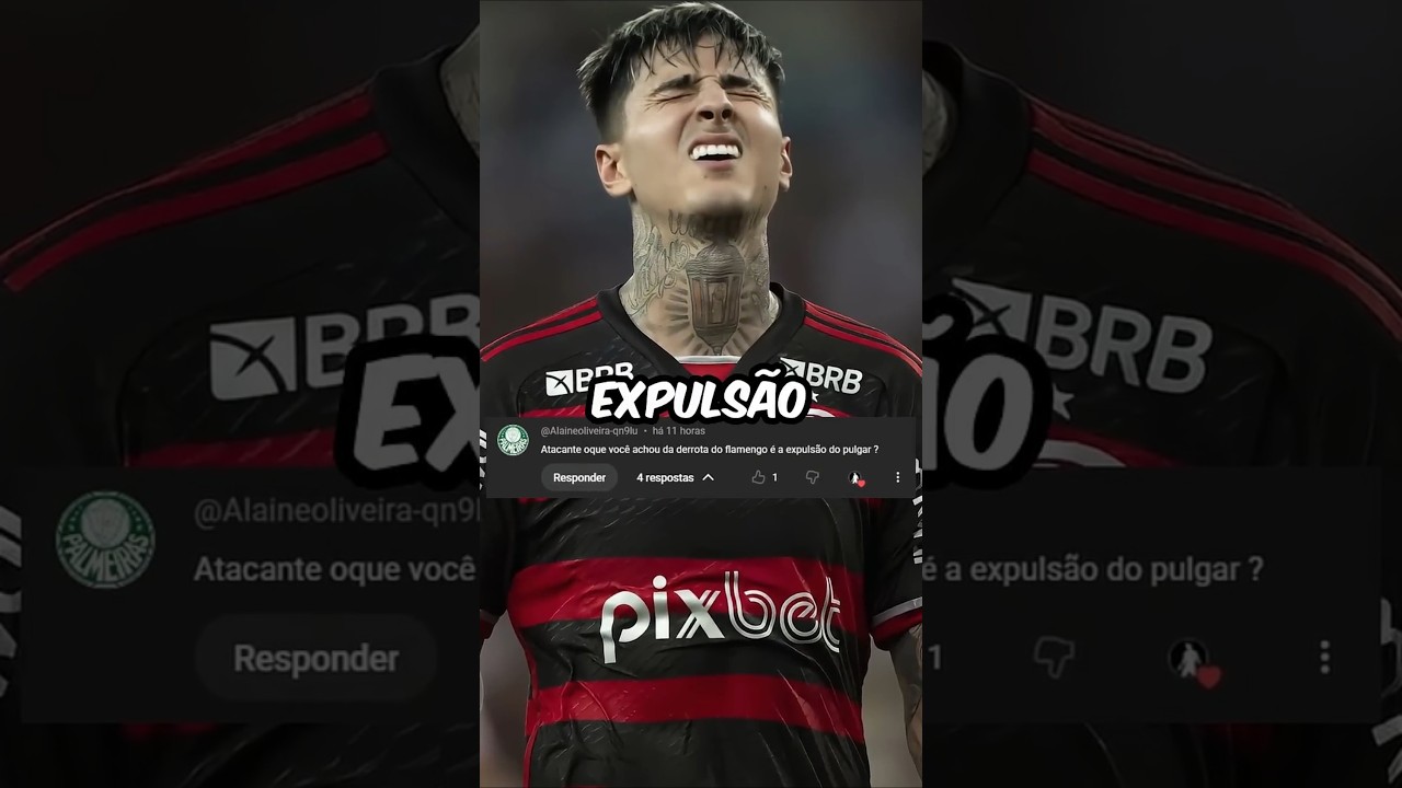 🤣 FINALLY PULGAR WAS SENT OFF #football #footballbr #flamengo #fla #mengão