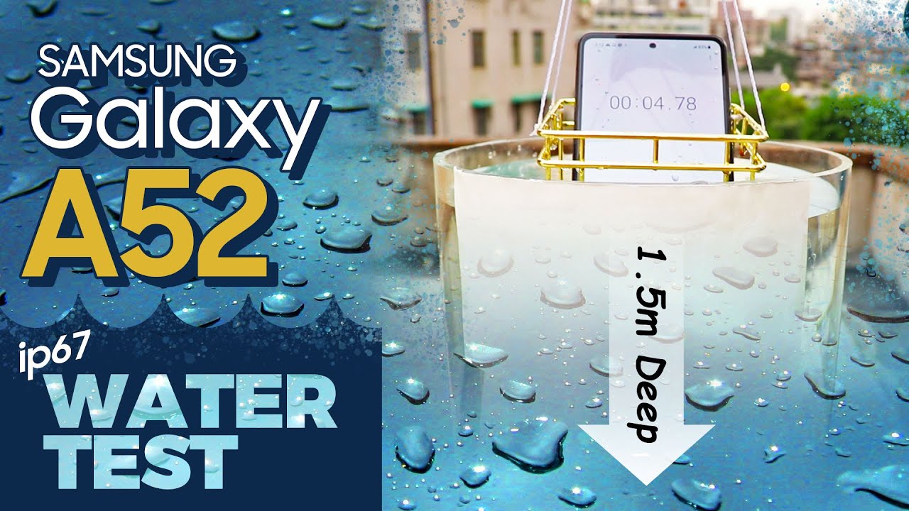 Samsung Galaxy A52 5g Water Test | is it IP67 Rated ?