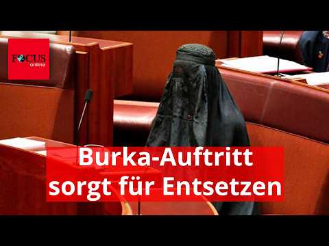 Burka-Auftritt von Politikerin löst Empörung im Parlament aus: 