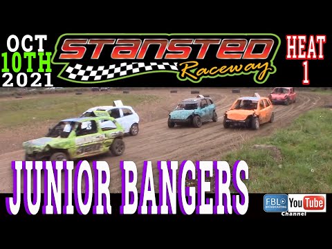 Stansted Raceway. JUNIOR BANGERS. HEAT 1. 10th October 2021. Stock car. Banger racing. Free to Watch
