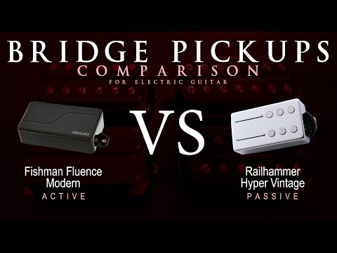 Fishman FLUENCE MODERN vs Railhammer HYPER VINTAGE - Bridge Guitar Pickup Comparison Tone Demo