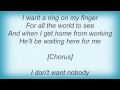 Judds - One Man Woman Lyrics