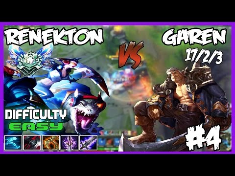 Twitch Gameplays #4 Renekton vs Garen 17/2/3 [Diamond 5 Main]