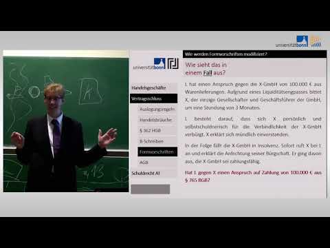 Handelsrecht 05 - Formvorschriften