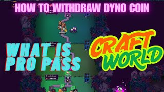 Craft World : How to enable Withdrawal | डायनो सिक्का निकासी सुविधा और प्रो पास प्रणाली पर चर्चा