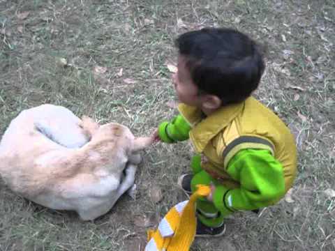 Neel with dog