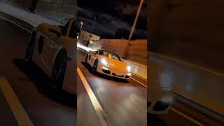 【JDM】夜の首都高を走るインプレッサ＆ポルシェ兄弟🌉