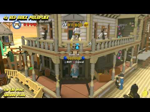 The Lego Movie Videogame: RED BRICK Stud Multiplier Locations (All Red Brick Stud Multipliers) - HTG