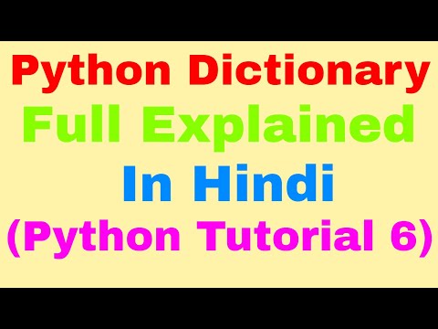 Python Dictionary Update Cmp Len Sort Copy Items Dictionary Str In Hindi Python Tutorial 6
