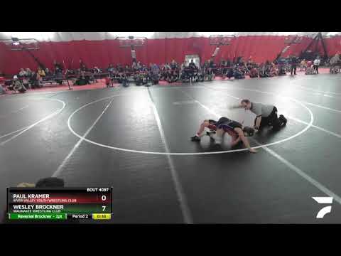 71 Lbs Cons. Round 2 - Wesley Brockner, Waunakee Wrestling Club Vs Paul Kramer, River Valley Youth