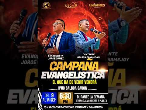 GRAN CAMPAÑA EVANGELISTICA IPUC SEDE BALBOA CAUCA.  #ipucla20 #ipucvillabel #musica