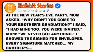 At The New Year’s Eve Party, Mom Asked, “Why Didn’t You Come To Your Brother’s Graduation?” I Said