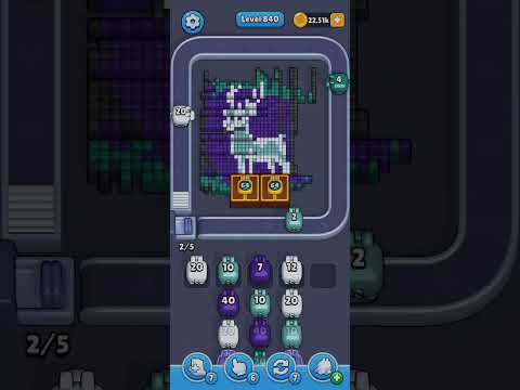 Pixel Flow Level 840 Walkthrough - Medium Difficulty Puzzle Solution