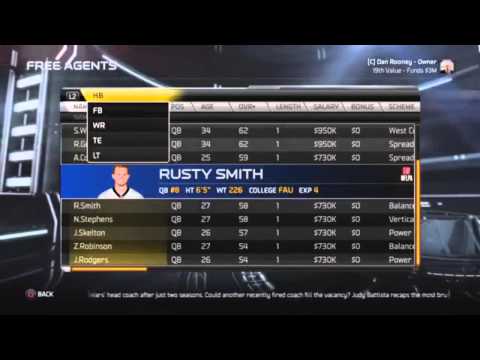 NFL 15 Steelers Connected Franchise Episode 1 - Housekeeping