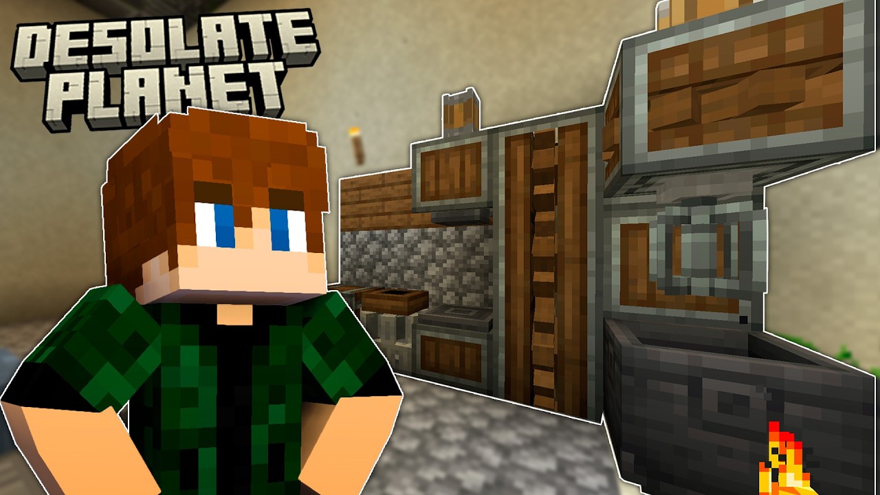 Fiz um LABORATÓRIO SUB-TERRANEO!!! - Minecraft Desolated Planet E04 (1.20)