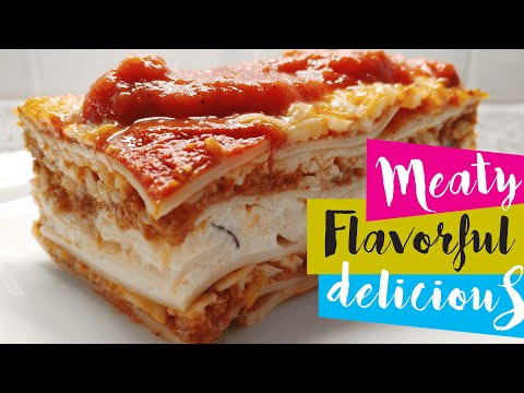 Easy Homemade Meat & Ricotta Lasagna Recipe - Best...