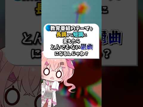 教育番組のテーマを短調に変えてみた#shorts #きょういくばんぐみのテーマ #作曲