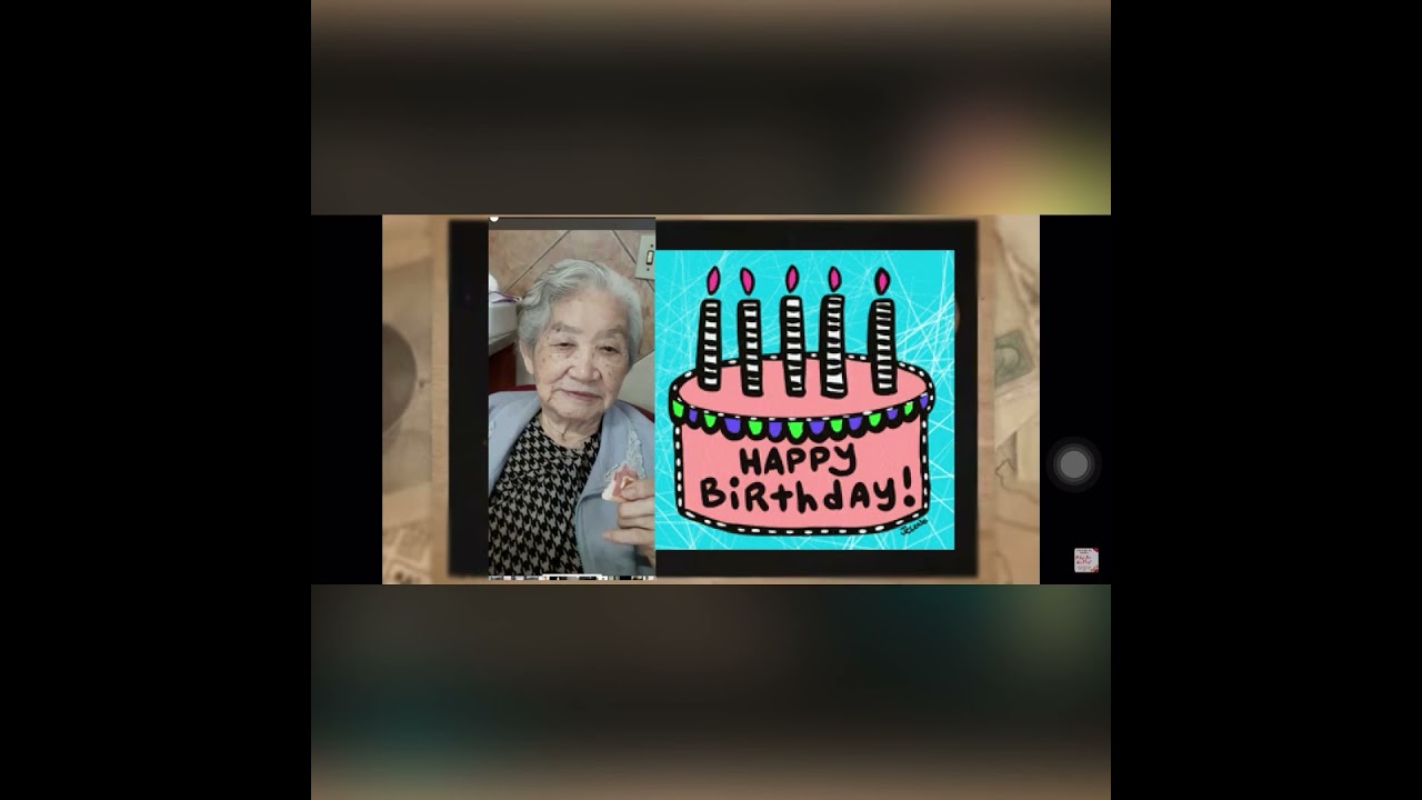 Feliz aniversário vovó nós te amamos muito ( obachan)
