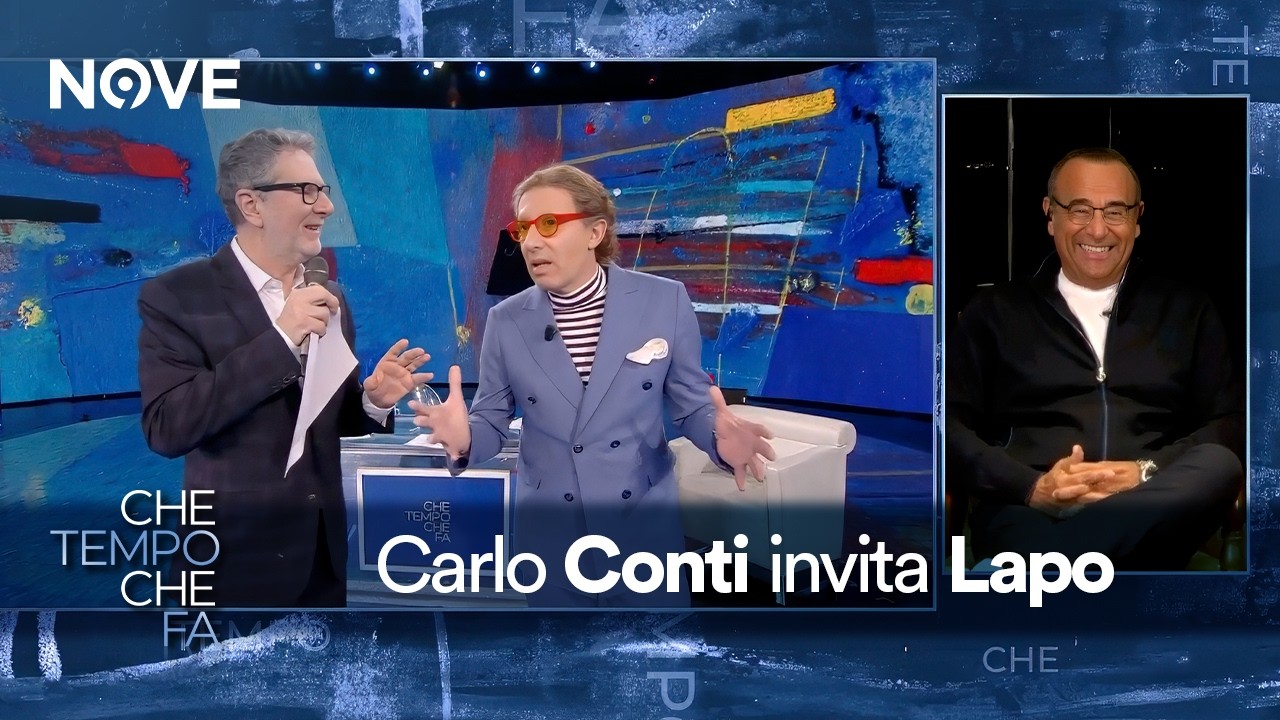 Carlo Conti "Aspetto il tuo Lapo una sera a Sanremo" | Che tempo che fa