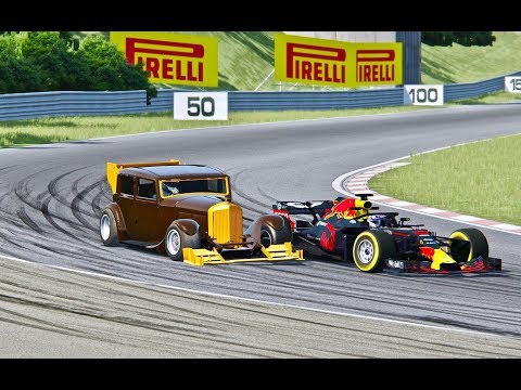 Red Bull F1 2018 vs Bentley 1931 F1 Engine - Hungaroring