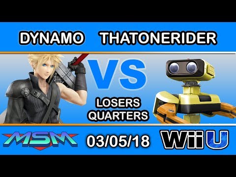 MSM 136 - Dynamo (Cloud) Vs. ThatOneRider (ROB) Losers Quarters - Smash 4