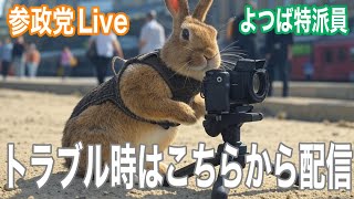 予備予約　トラブル時はこちらから配信します!参政党　街頭演説　ライブ配信