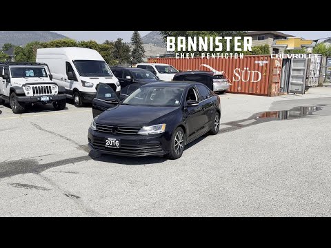 2016 Volkswagen Jetta Sedan 4dr 1.4 TSI Man Comfortline in Black for sale at Bannister Chevrolet Penticton in Penticton, BC